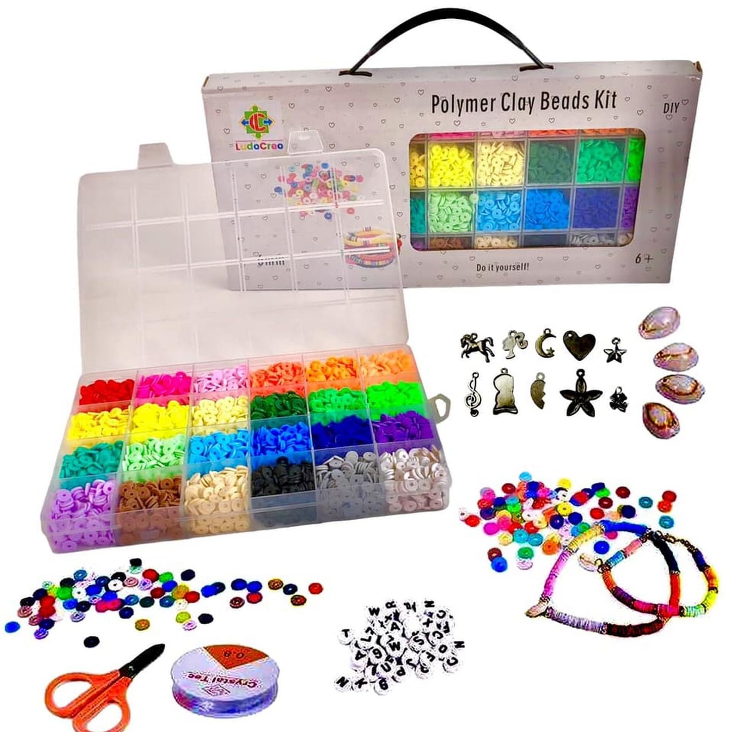 Kit de perles Heishi 6500pcs